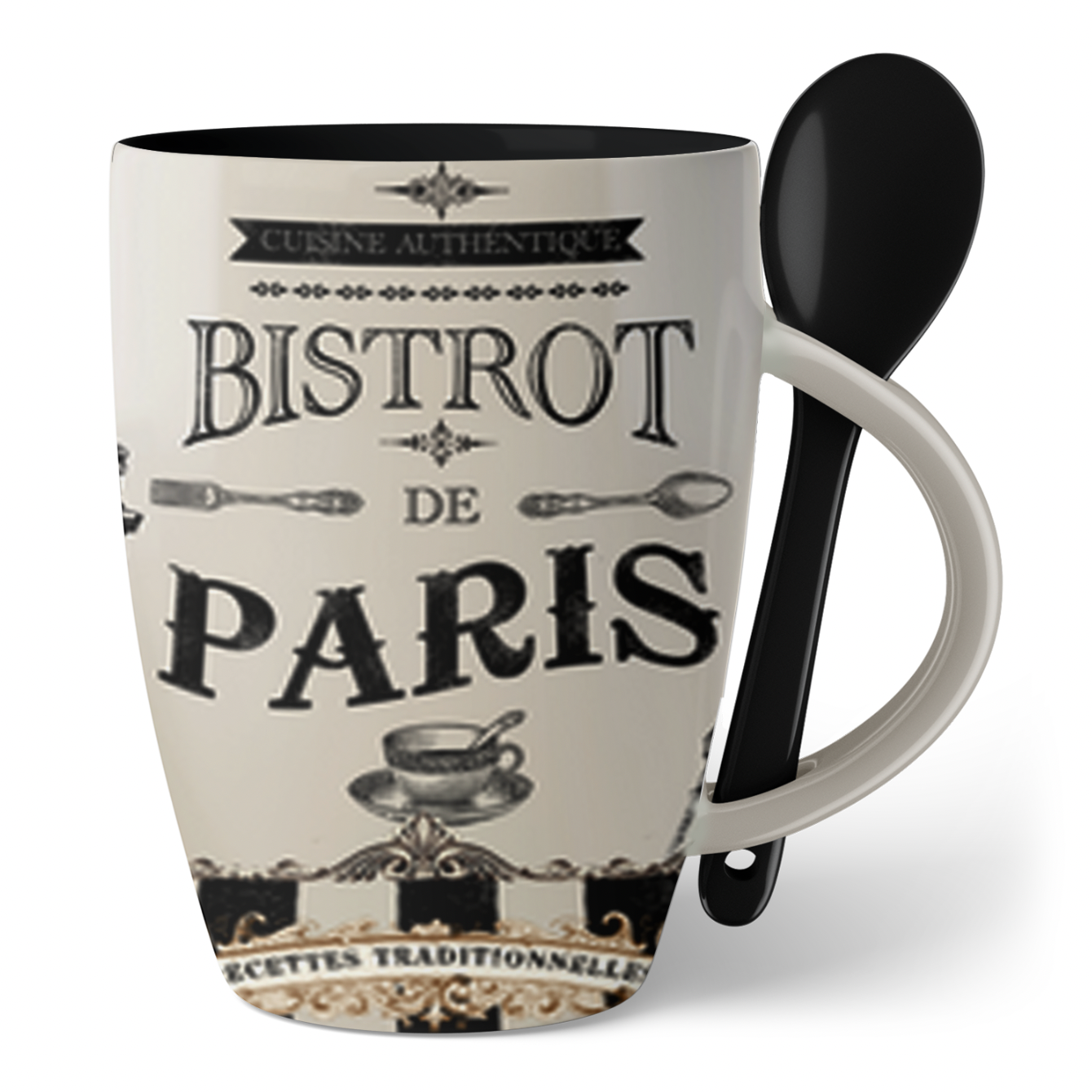 MUG SPOON BISTROT CHIC