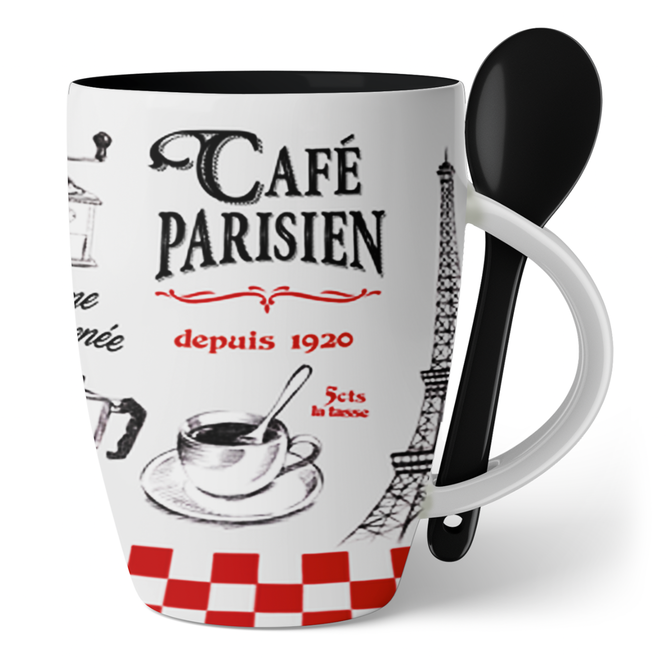 MUG SPOON CAFE PARISIEN