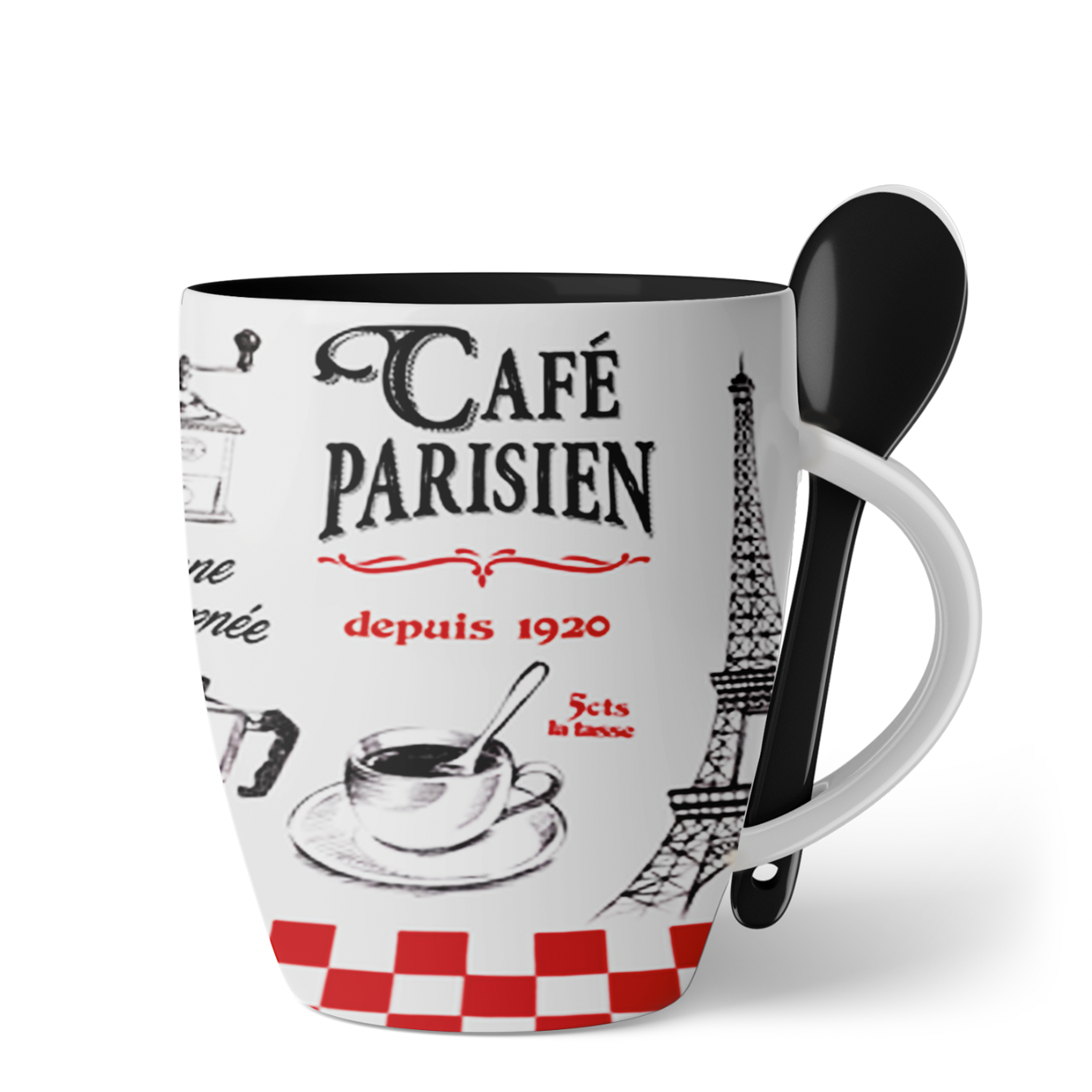 MINI MUG SPOON CAFE PARISIEN