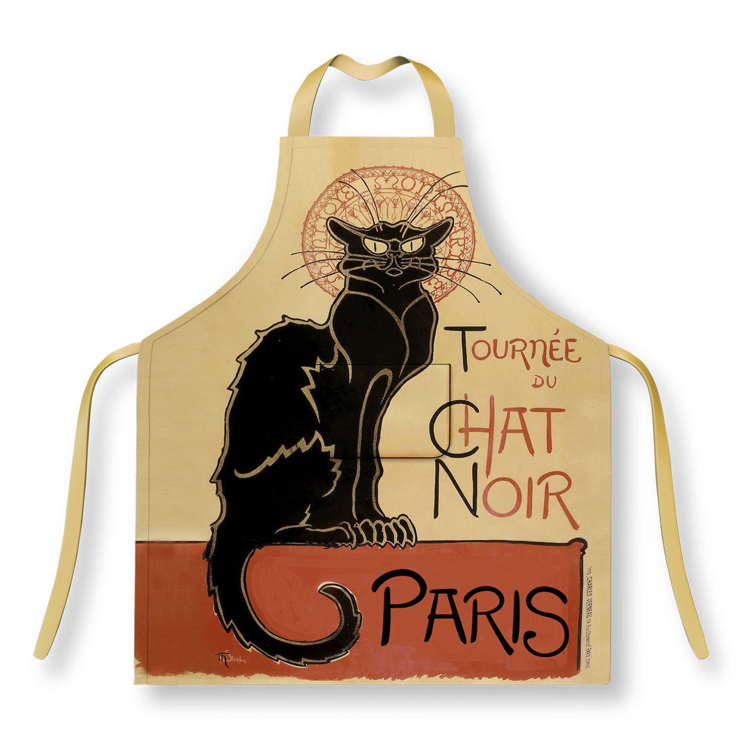 TABLIER CHAT NOIR