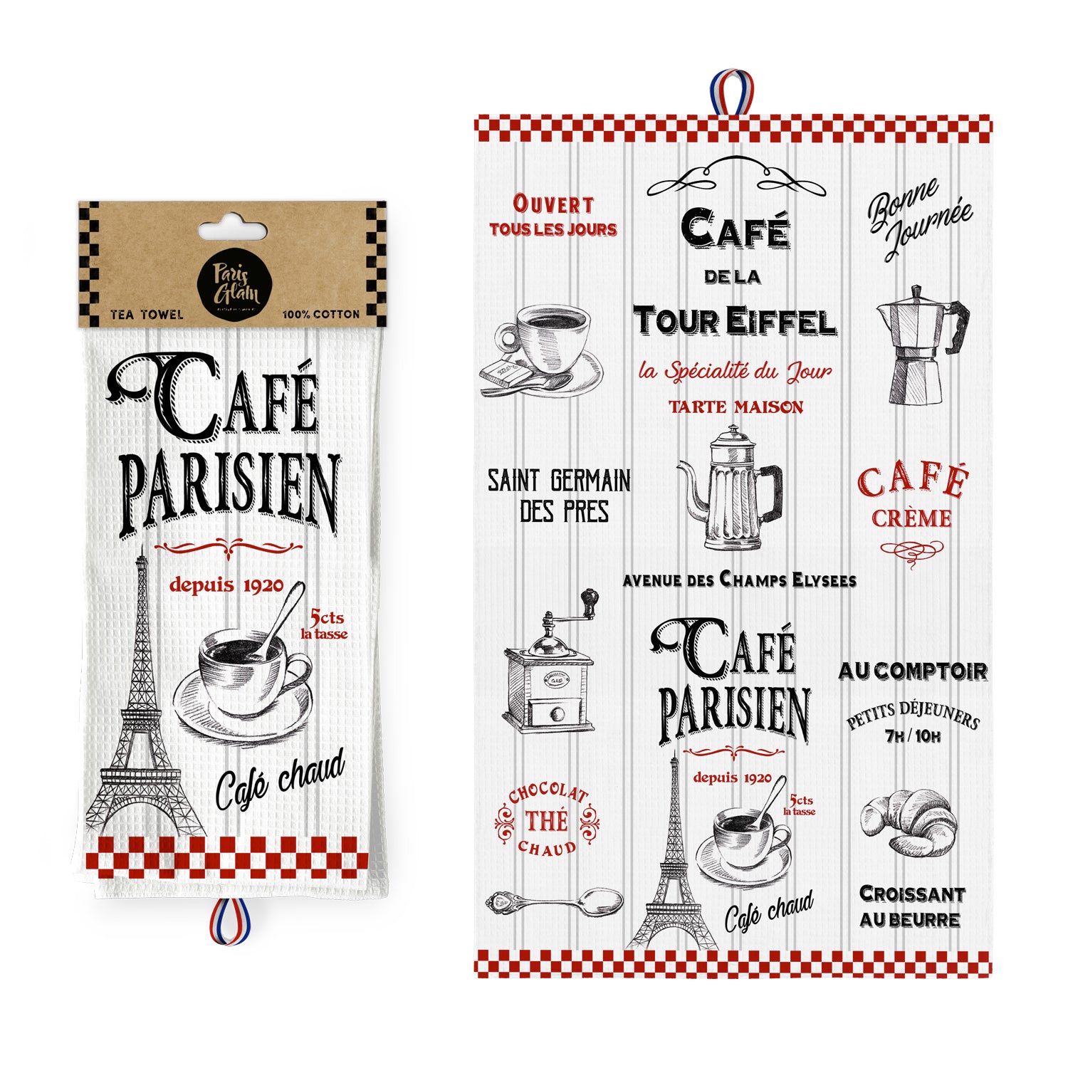 TORCHON CAFE PARISIEN