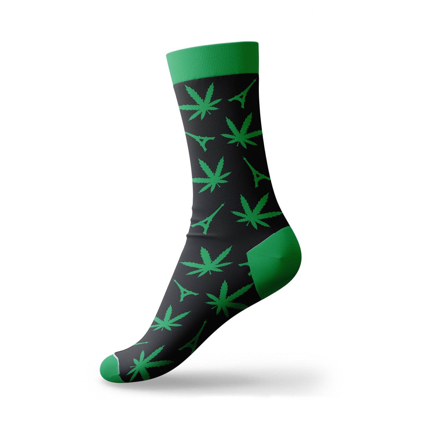 CHAUSSETTES WEED NOIR
