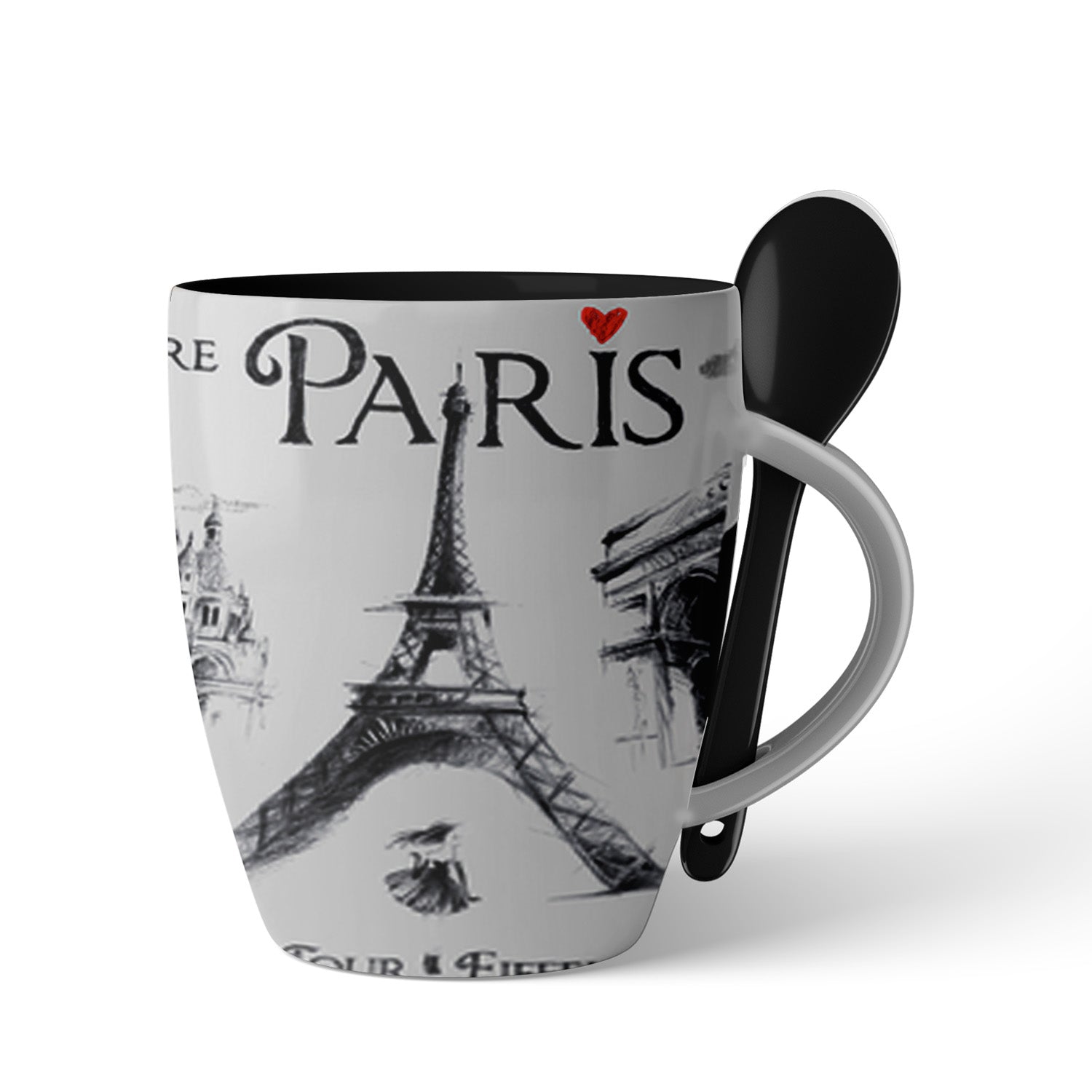 MUG007 - MINI MUG SPOON ILLUSTRATION #2931