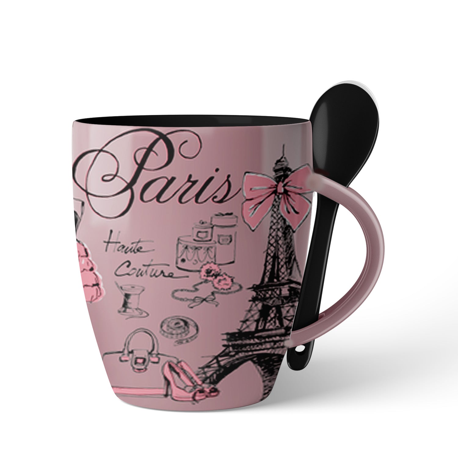 MUG022 - MINI MUG SPOON COUTURE PINK #8774